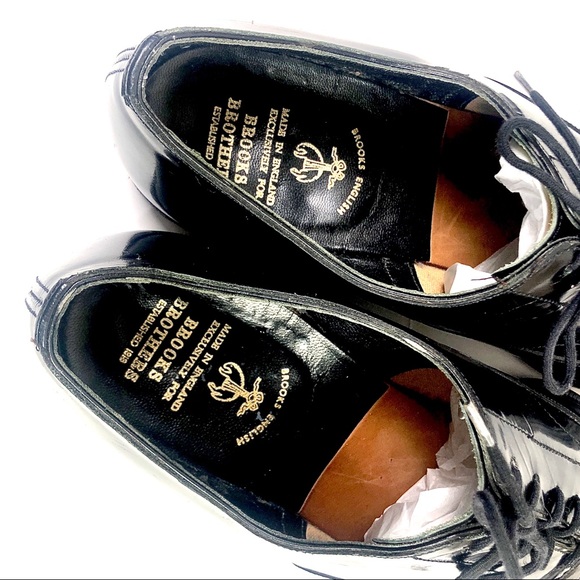 Brooks Brothers Shoes | Brooks Brothers Patent Black Leather Dress Shoes | Poshmark